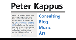 Desktop Screenshot of peterkappus.com