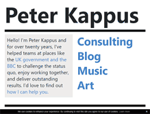 Tablet Screenshot of peterkappus.com